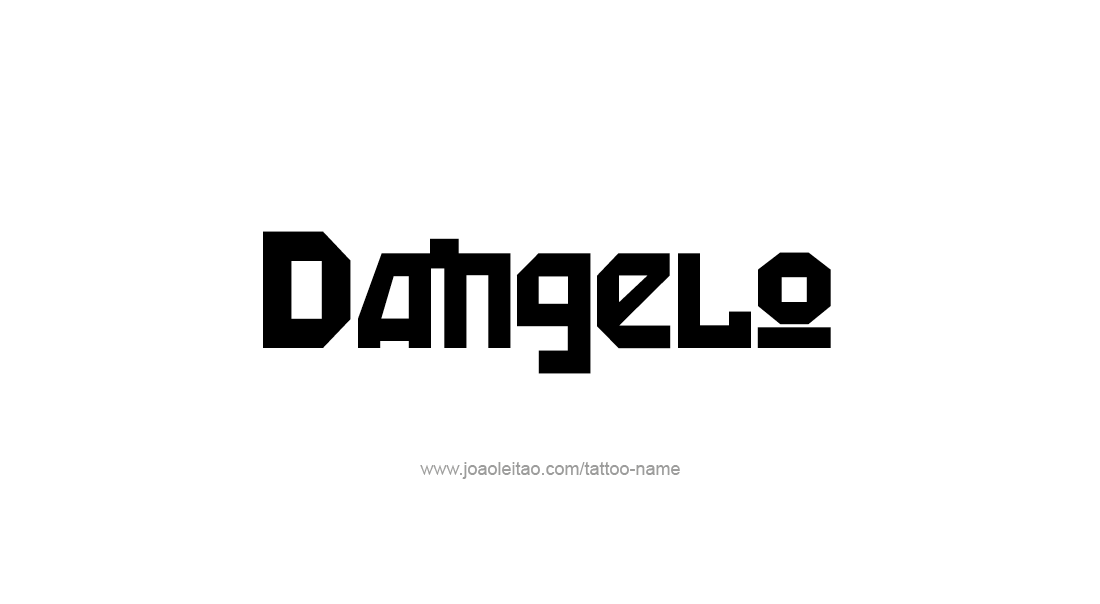 Tattoo Design  Name Dangelo   