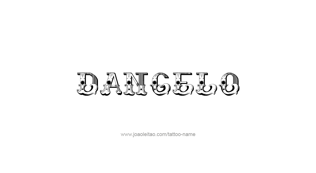 Tattoo Design  Name Dangelo   