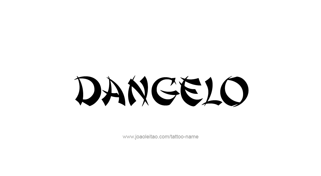 Tattoo Design  Name Dangelo