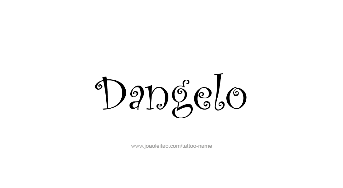 Tattoo Design  Name Dangelo   