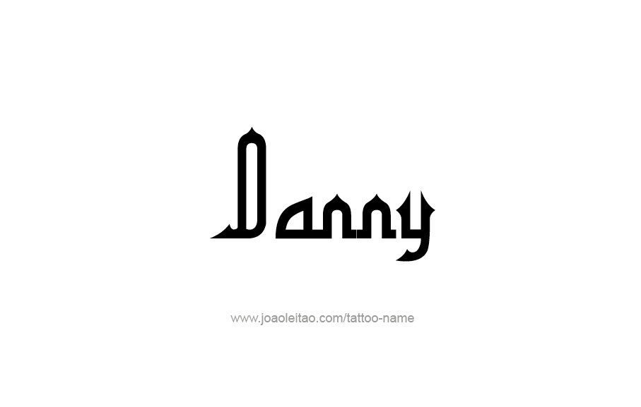 Tattoo Design  Name Danny   