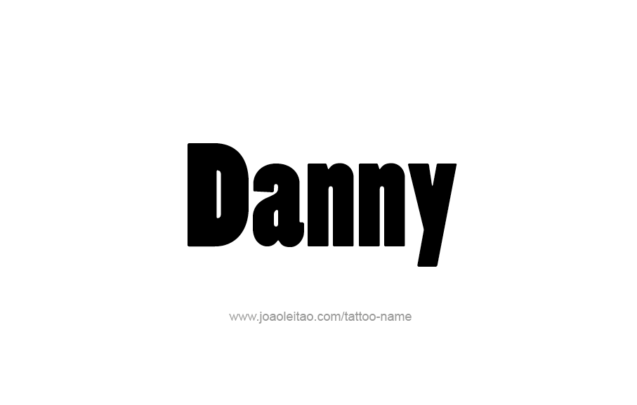 Tattoo Design  Name Danny   