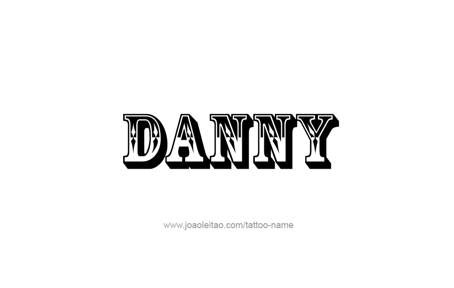 Tattoo Design  Name Danny   