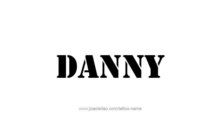 Tattoo Design  Name Danny   