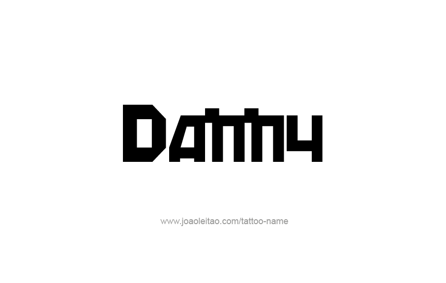 Tattoo Design  Name Danny   