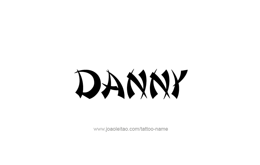 Tattoo Design  Name Danny