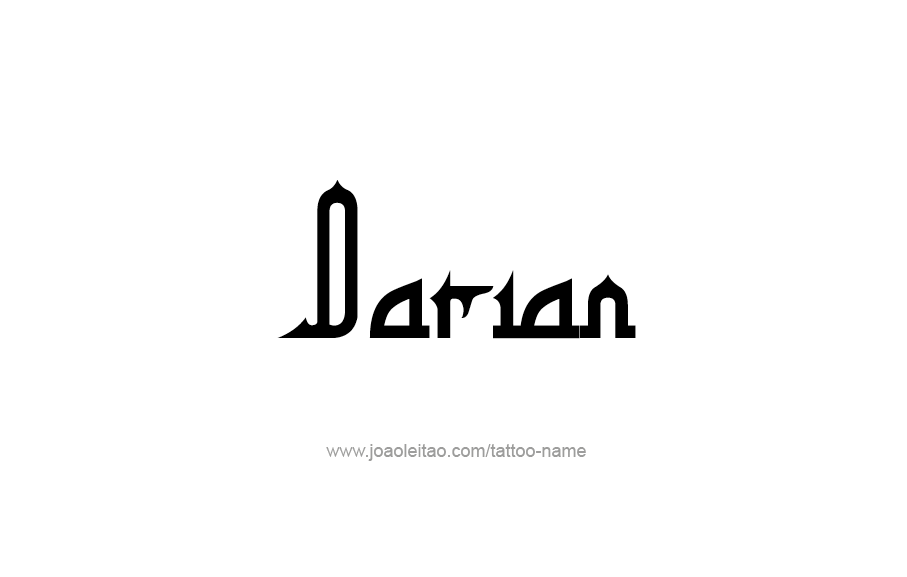 Tattoo Design  Name Darian   