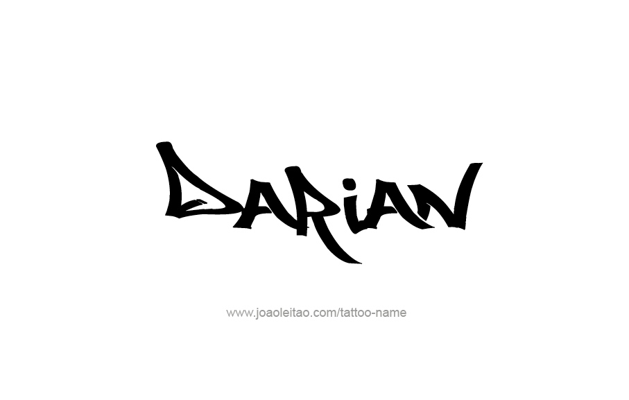 Tattoo Design  Name Darian   