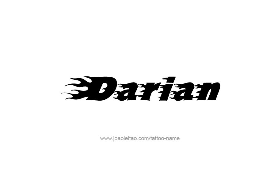 Tattoo Design  Name Darian   