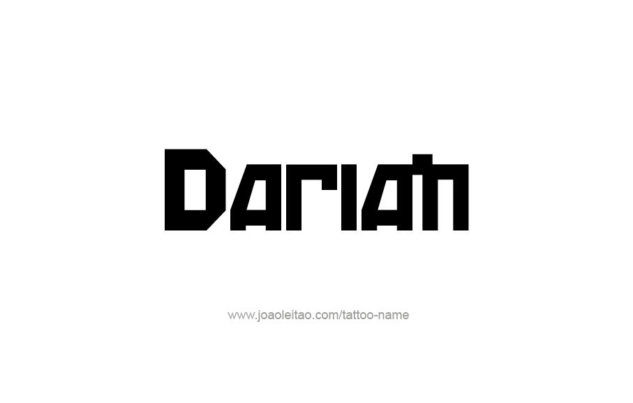 Tattoo Design  Name Darian   