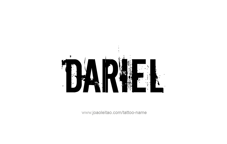 Tattoo Design  Name Dariel   