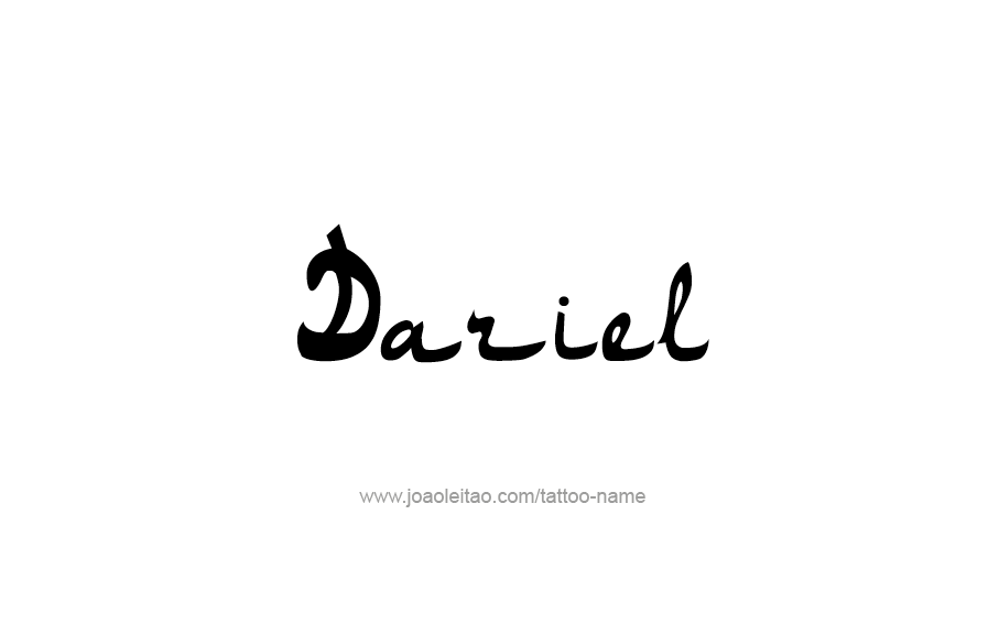 Tattoo Design  Name Dariel   