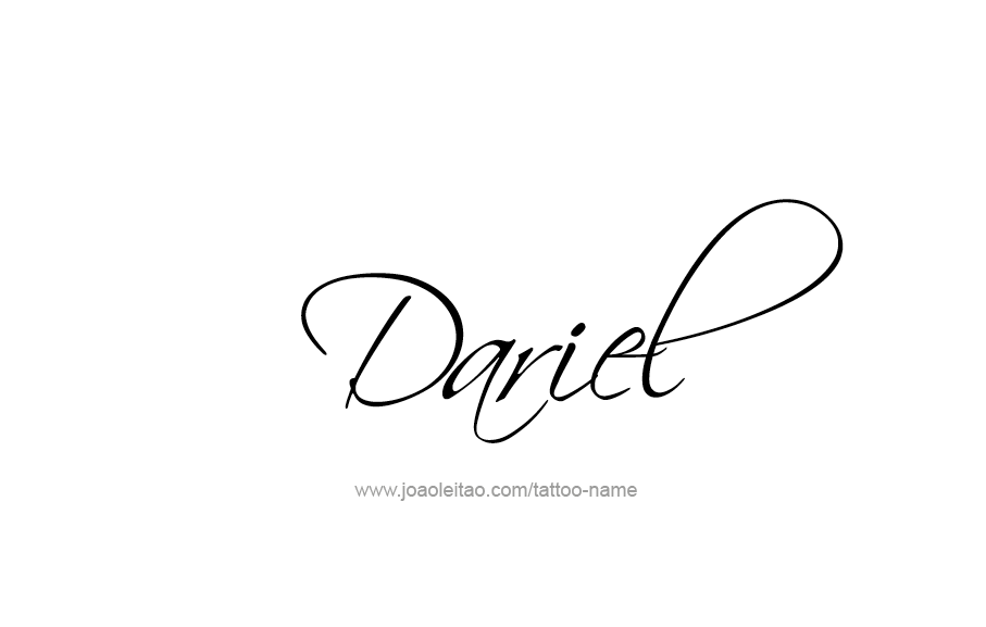 Tattoo Design  Name Dariel   