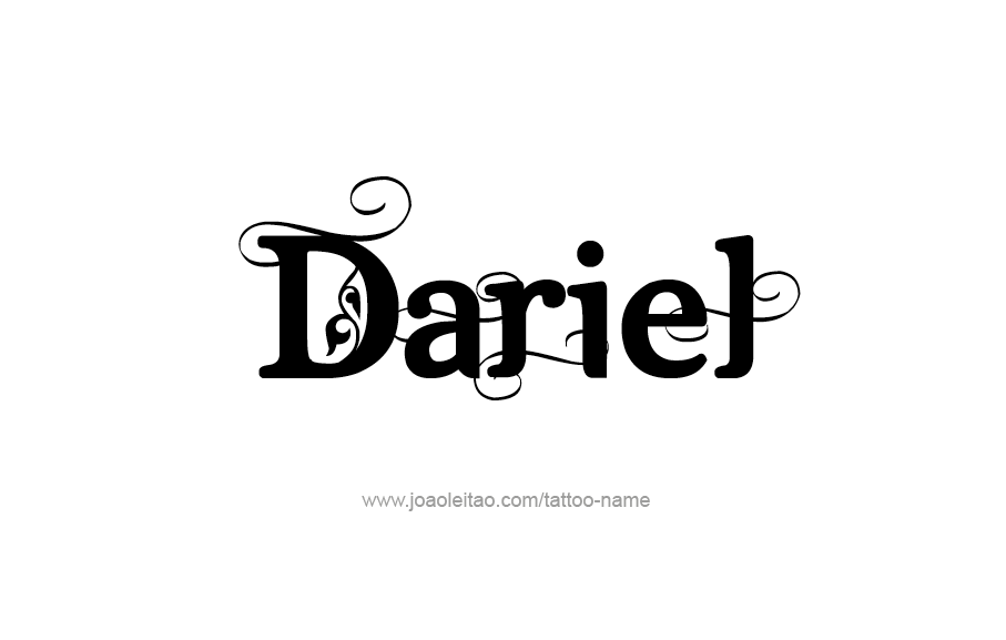 Tattoo Design  Name Dariel   