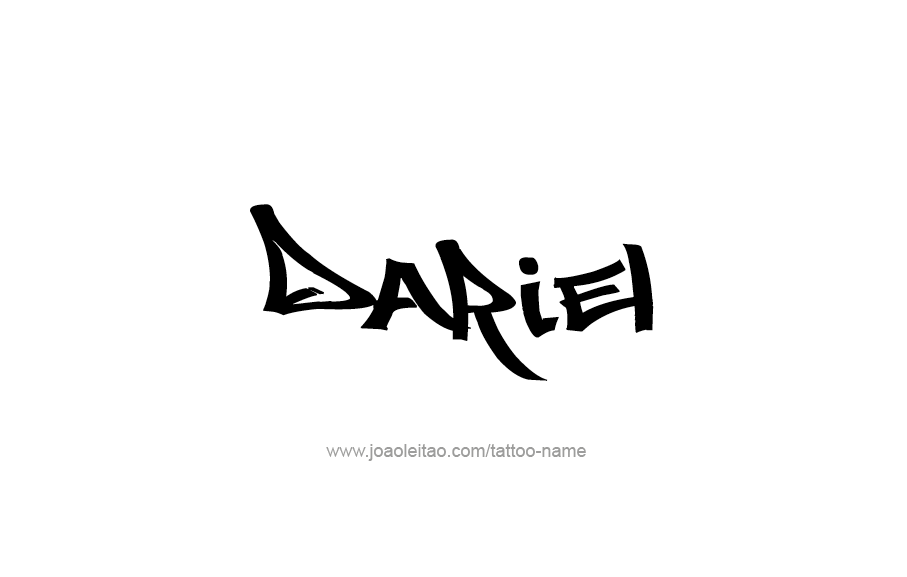 Tattoo Design  Name Dariel   