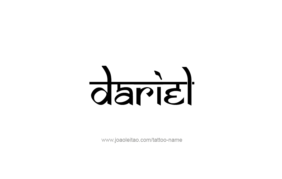 Tattoo Design  Name Dariel   