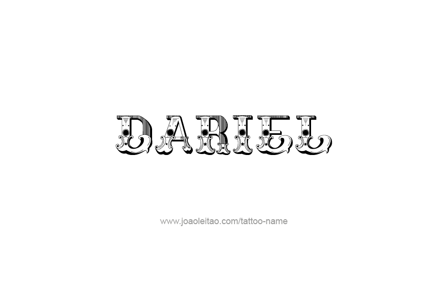 Tattoo Design  Name Dariel   