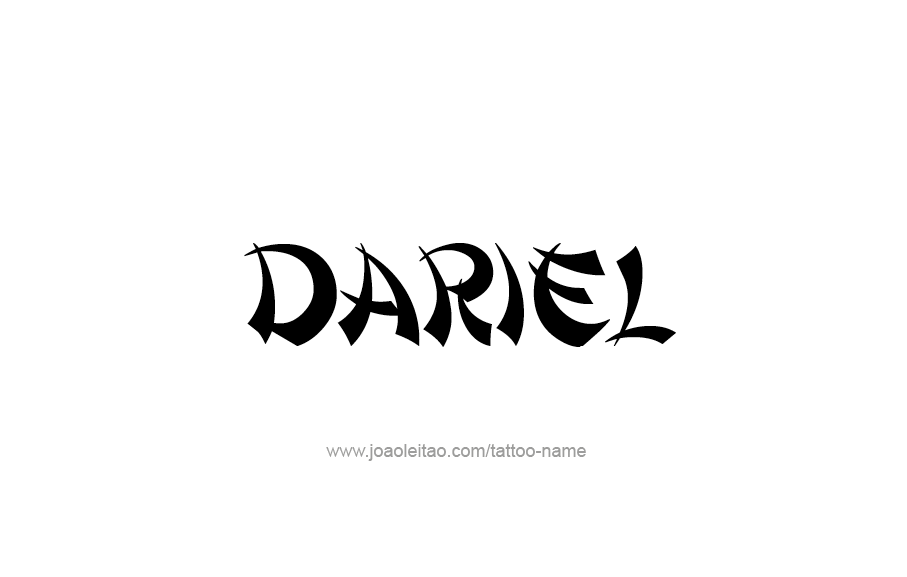 Tattoo Design  Name Dariel