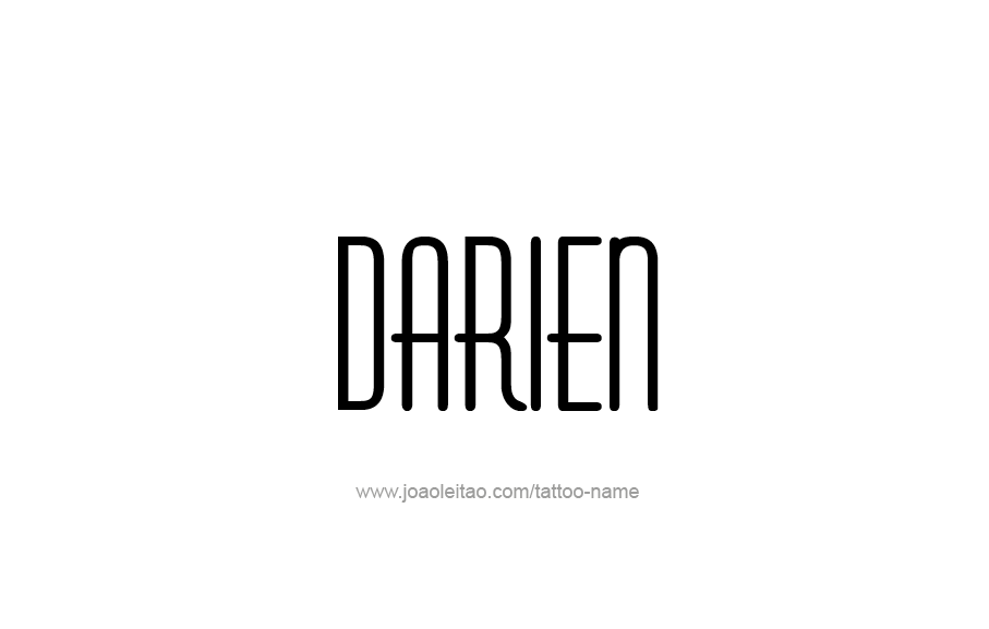 Tattoo Design  Name Darien   