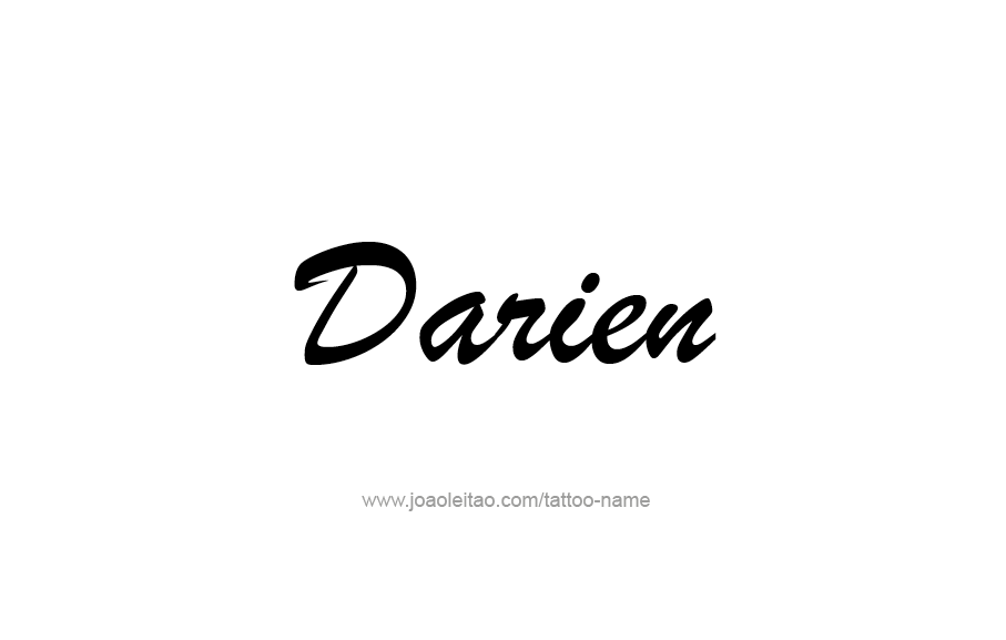 Tattoo Design  Name Darien   