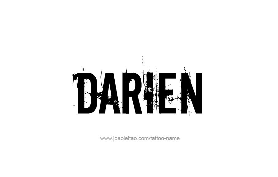 Tattoo Design  Name Darien   