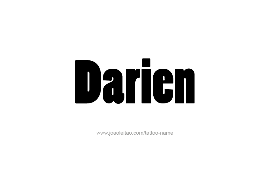 Tattoo Design  Name Darien   