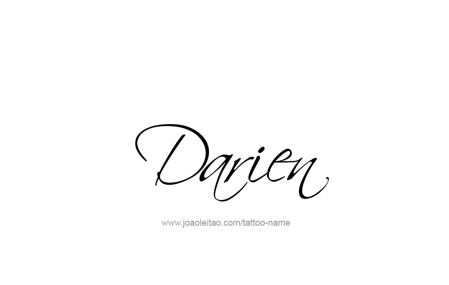 Tattoo Design  Name Darien   