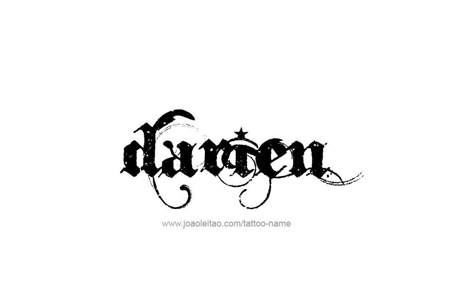 Tattoo Design  Name Darien   