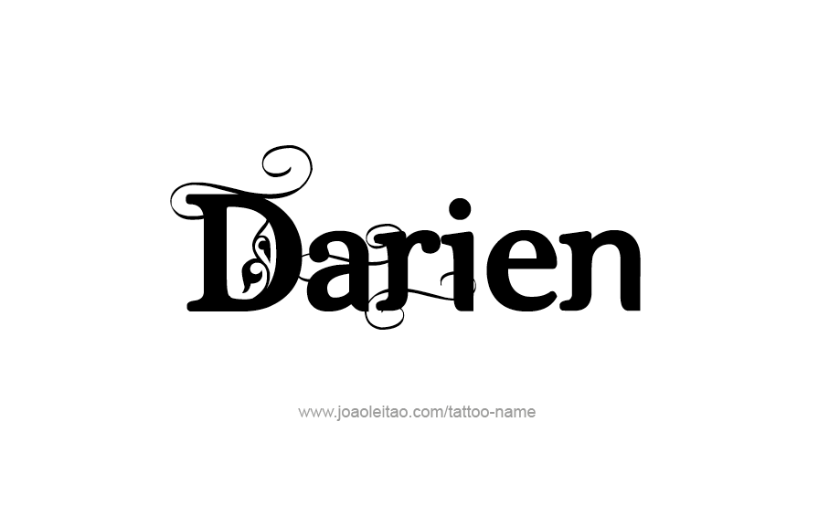 Tattoo Design  Name Darien   