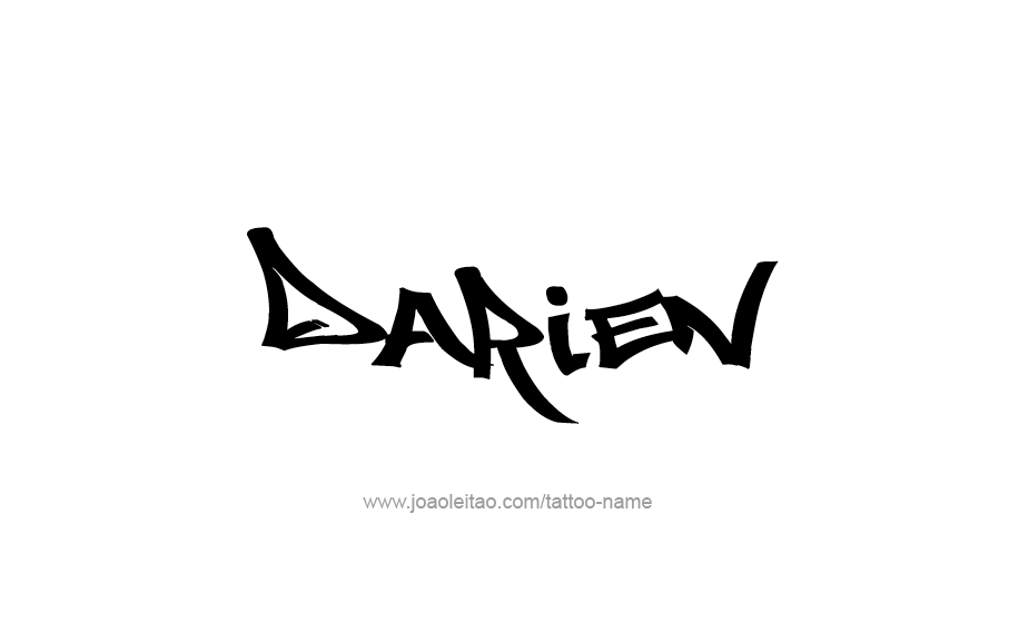Tattoo Design  Name Darien   