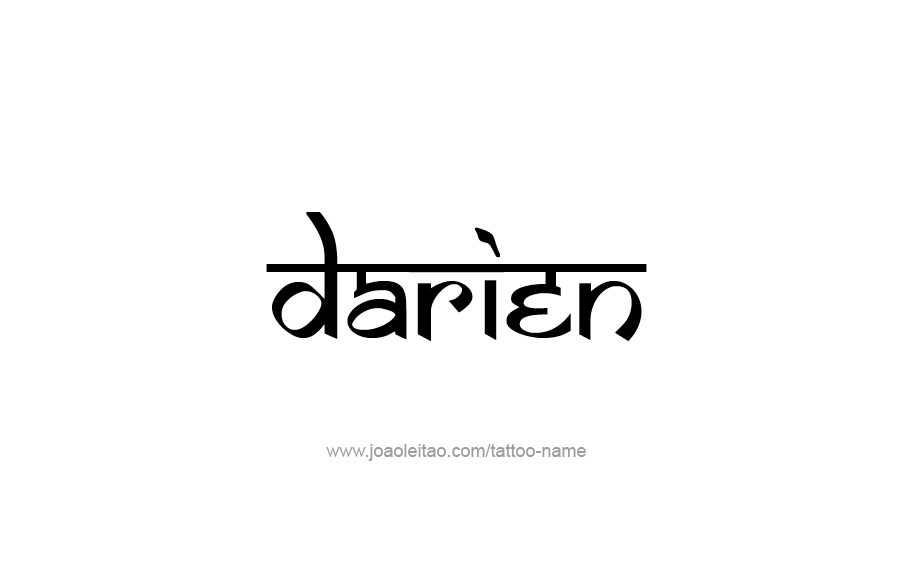 Tattoo Design  Name Darien   