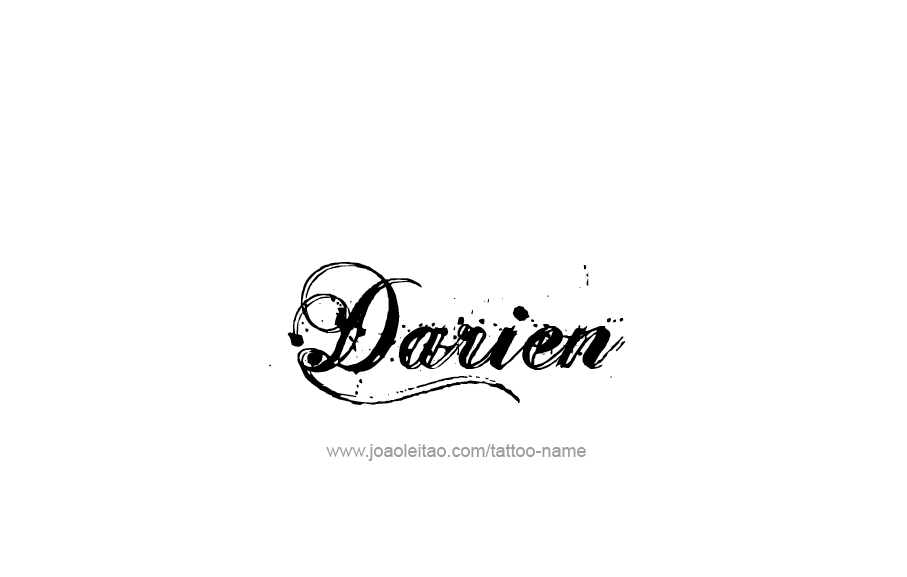 Tattoo Design  Name Darien   