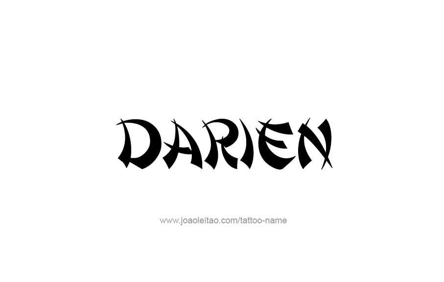 Tattoo Design  Name Darien