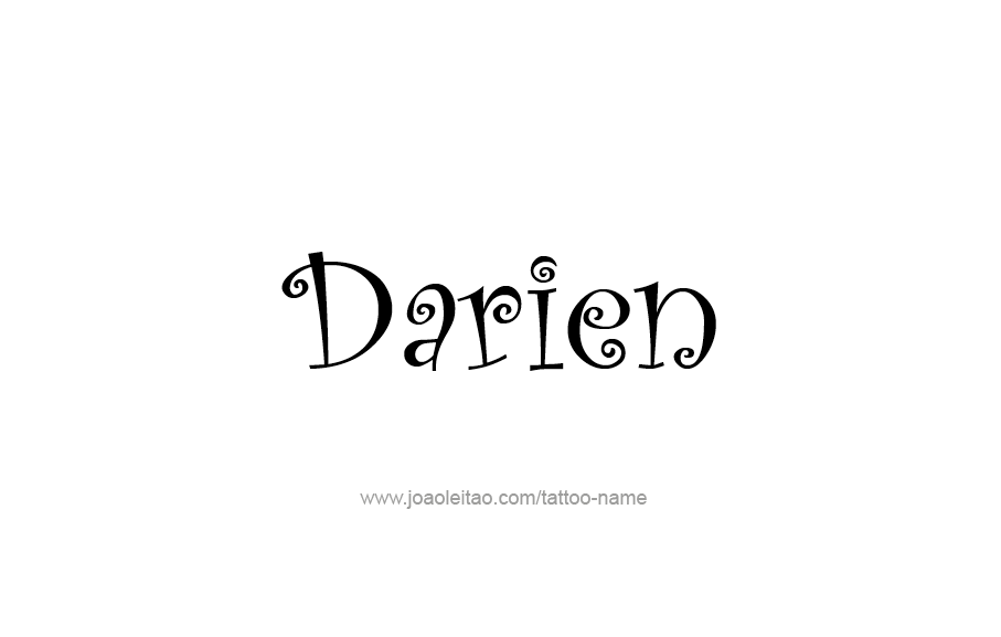 Tattoo Design  Name Darien   