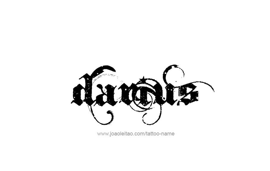 Tattoo Design  Name Darius   