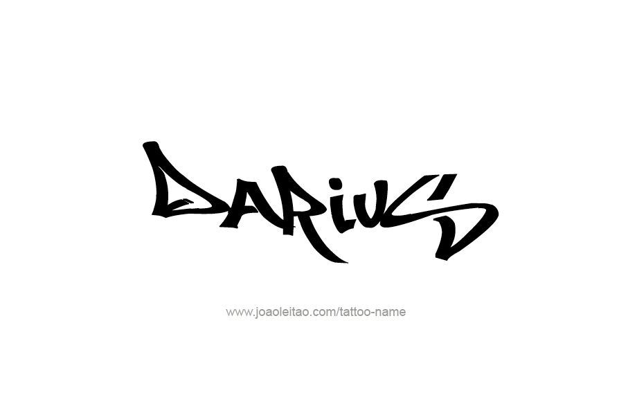 Tattoo Design  Name Darius   