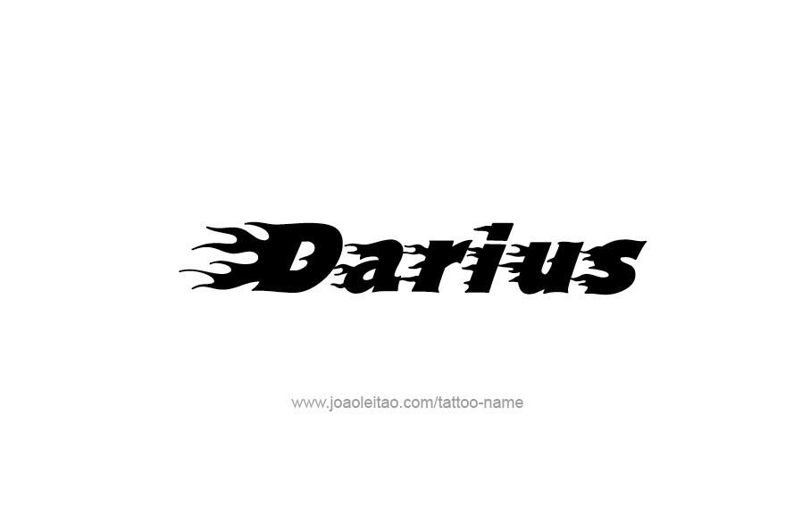 Tattoo Design  Name Darius   