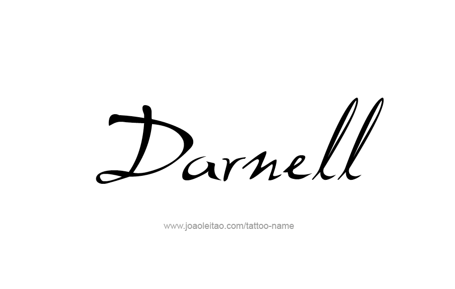 Tattoo Design  Name Darnell   