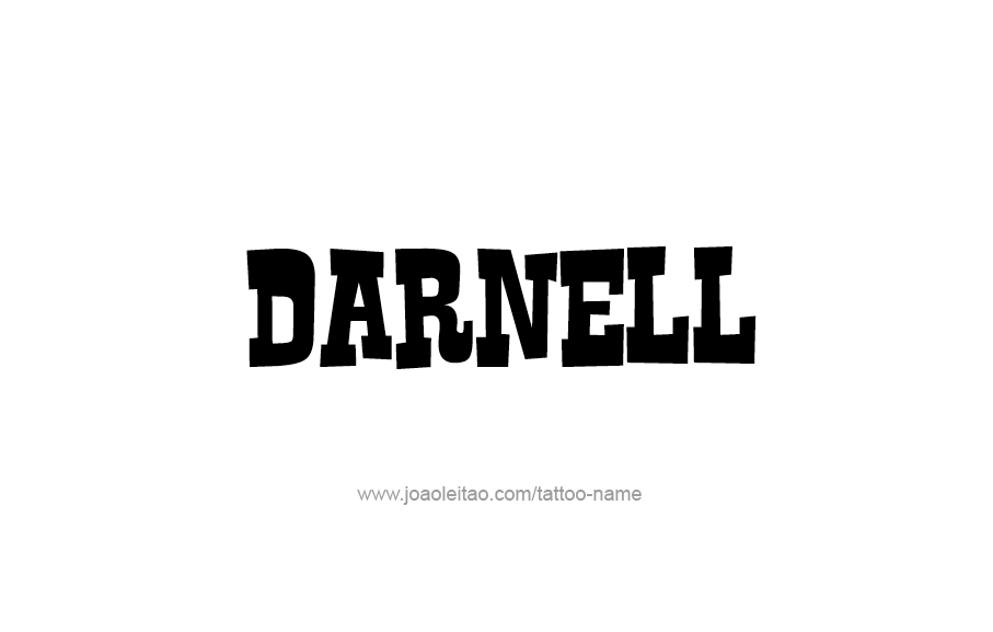 Tattoo Design  Name Darnell   