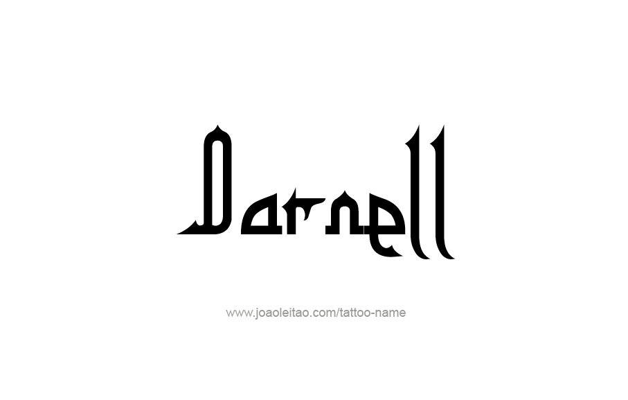 Tattoo Design  Name Darnell   