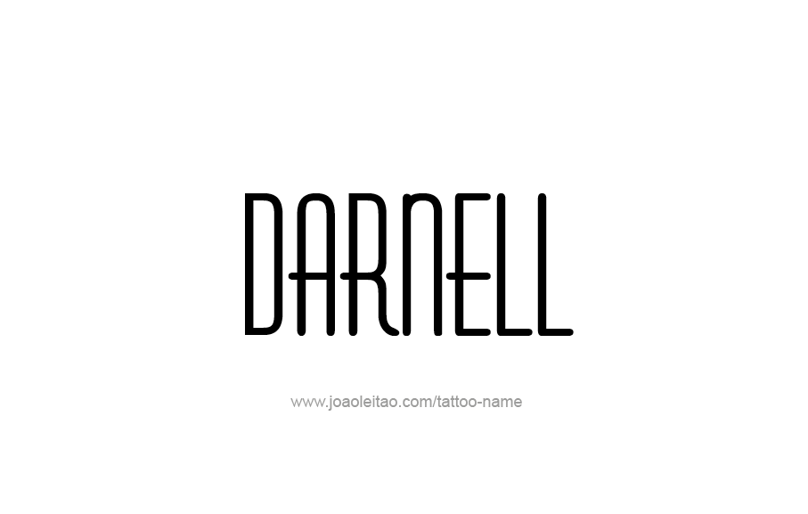 Tattoo Design  Name Darnell   