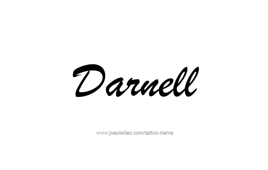 Tattoo Design  Name Darnell   