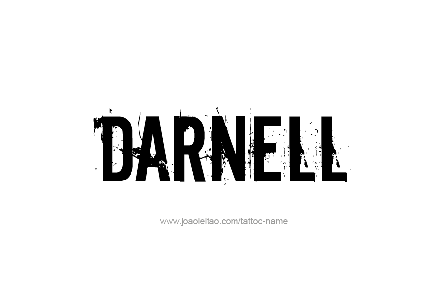 Tattoo Design  Name Darnell   