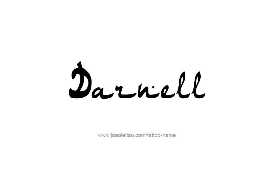 Tattoo Design  Name Darnell   