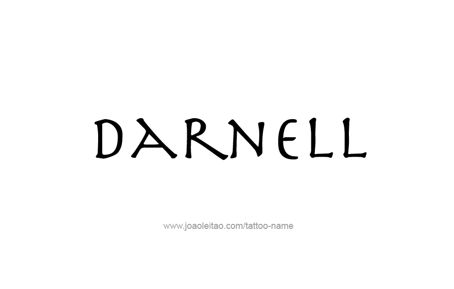 Tattoo Design  Name Darnell   