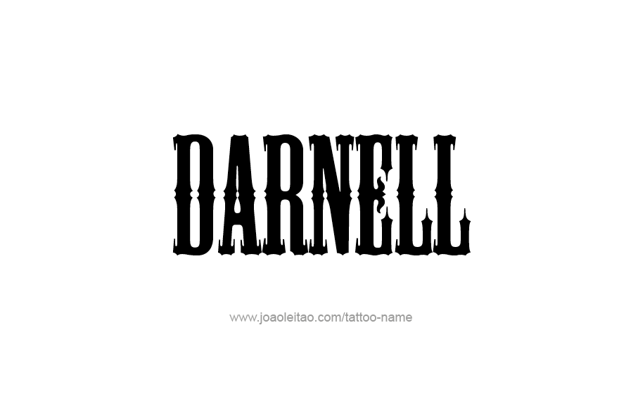 Tattoo Design  Name Darnell   