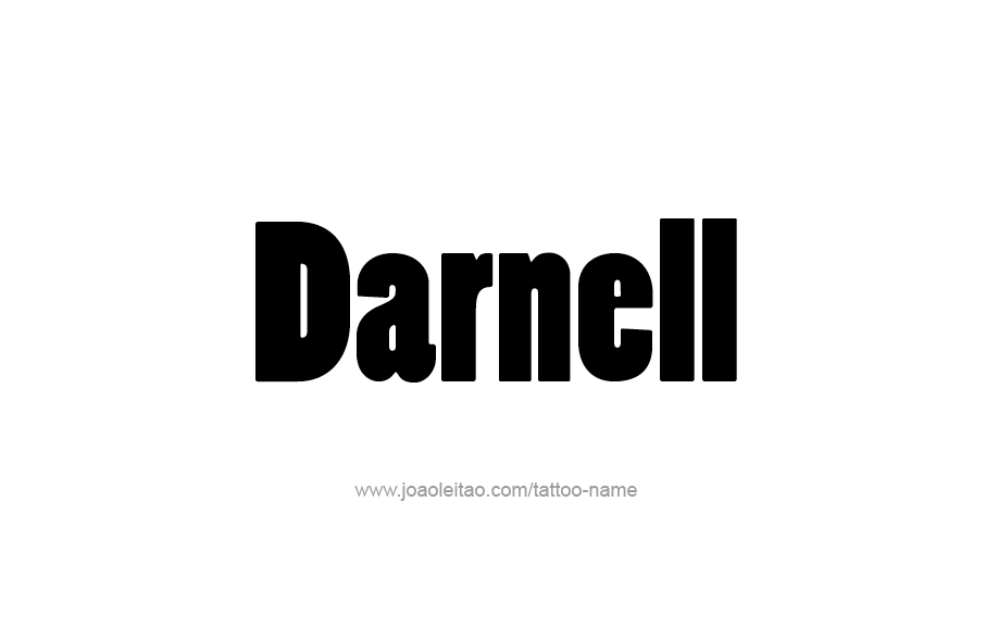 Tattoo Design  Name Darnell   