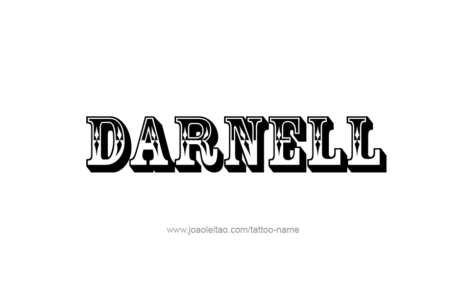 Tattoo Design  Name Darnell   