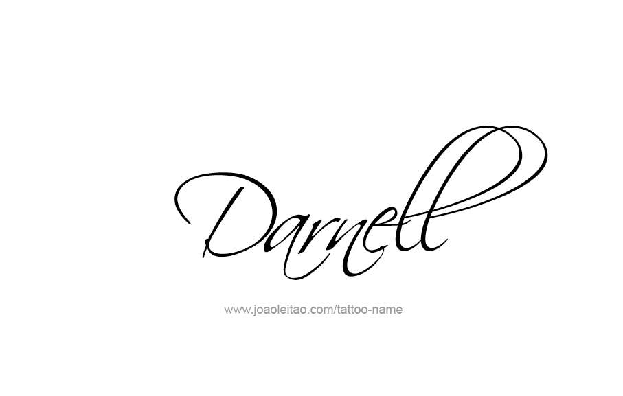 Tattoo Design  Name Darnell   