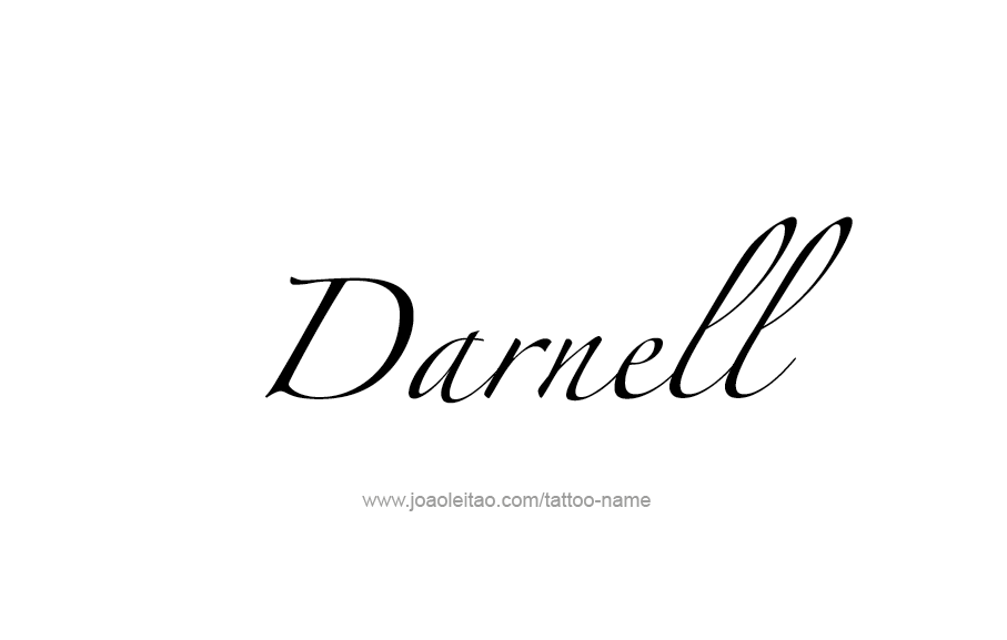 Tattoo Design  Name Darnell   